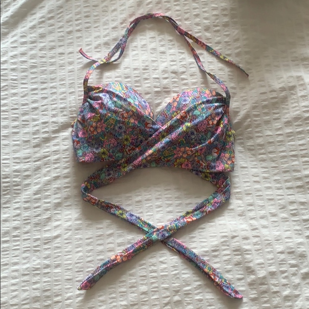 Colorful Victoria Secret Cross Bikini Top 36D